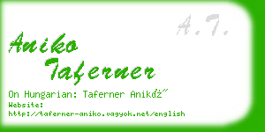 aniko taferner business card